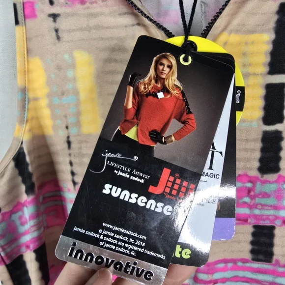 Jamie Sadock Tank Top Womens XS Golf Tennis Pink Creme Brulee 1/4 Zip Shirt - Picture 4 of 11